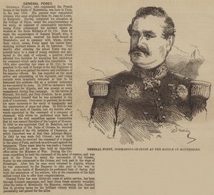 Le général Forey, commandant en chef à la bataille de Montebello - Edmond Morin